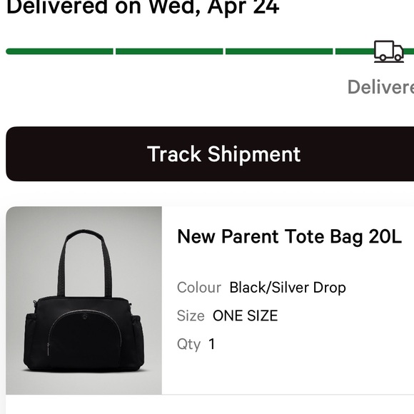 lululemon baby bag - New Parent Tote 20L And Other Necessities Lululemon Athletica Black Baby Bag